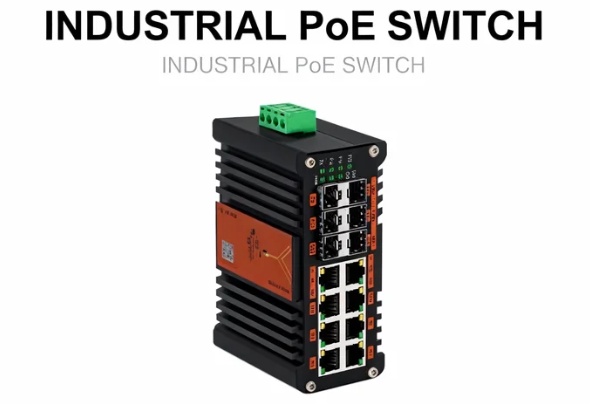 Managed Gigabit Poe Switch 8 Port 802.3At - Switch PoE gestito industriale L2+ 8