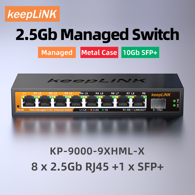 Switch gestito KeepLiNK da 2,5 - Sfp+ 10G Managed Switch 8 Port recensione e prezzo