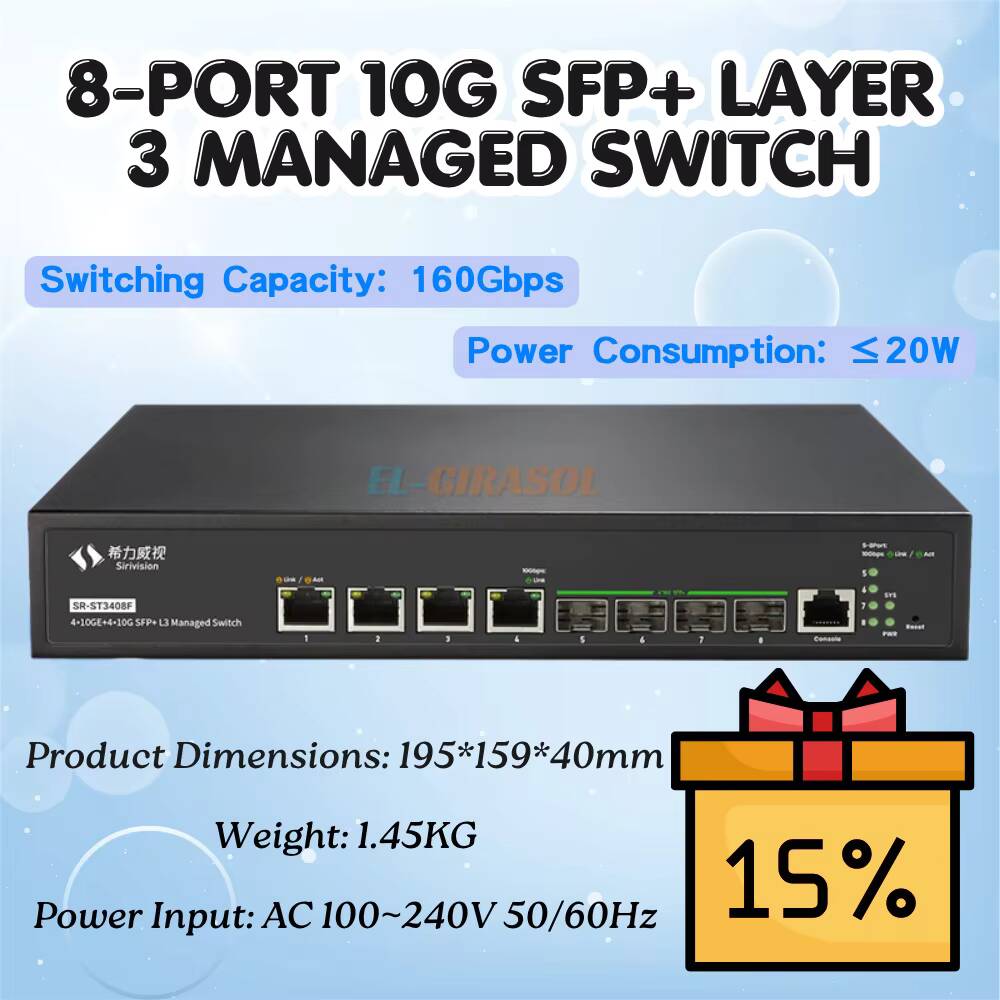 Switch Fibra Ottica Gestito L3 - Sfp+ 10G Managed Switch 8 Port recensione e prezzo