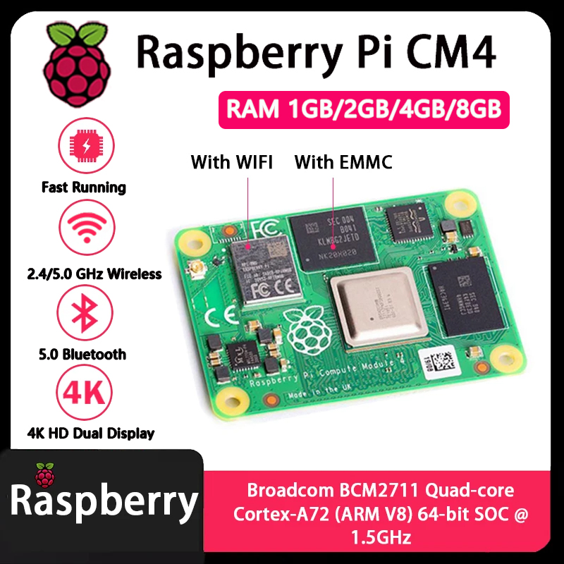 Raspberry Pi CM4 1GB/2GB/4GB/8 - Raspberry Pi Cm4 8Gb Ram 32Gb Emmc Wifi recensione e prezzo